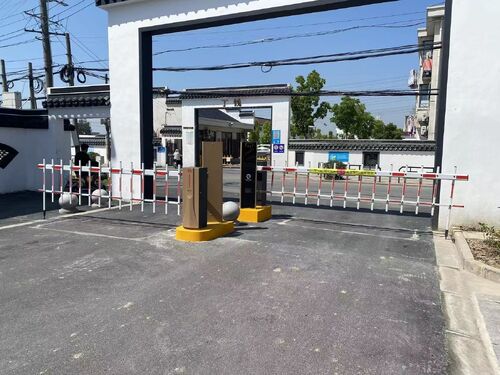 Latest company case about E40Pro Barrier Gate | Chinese-style Community Entrance