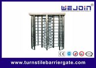 Security Double Turnstile , Routeway Office Building Full Height Gate Turnstile