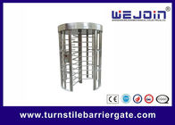 Stainless steel full height turnstile for access control