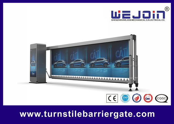 Quality  Intelligent barrier gate Advertising boom barrier 4.1 meters 3.5meters 4~8 seconds for car park barrier system factory