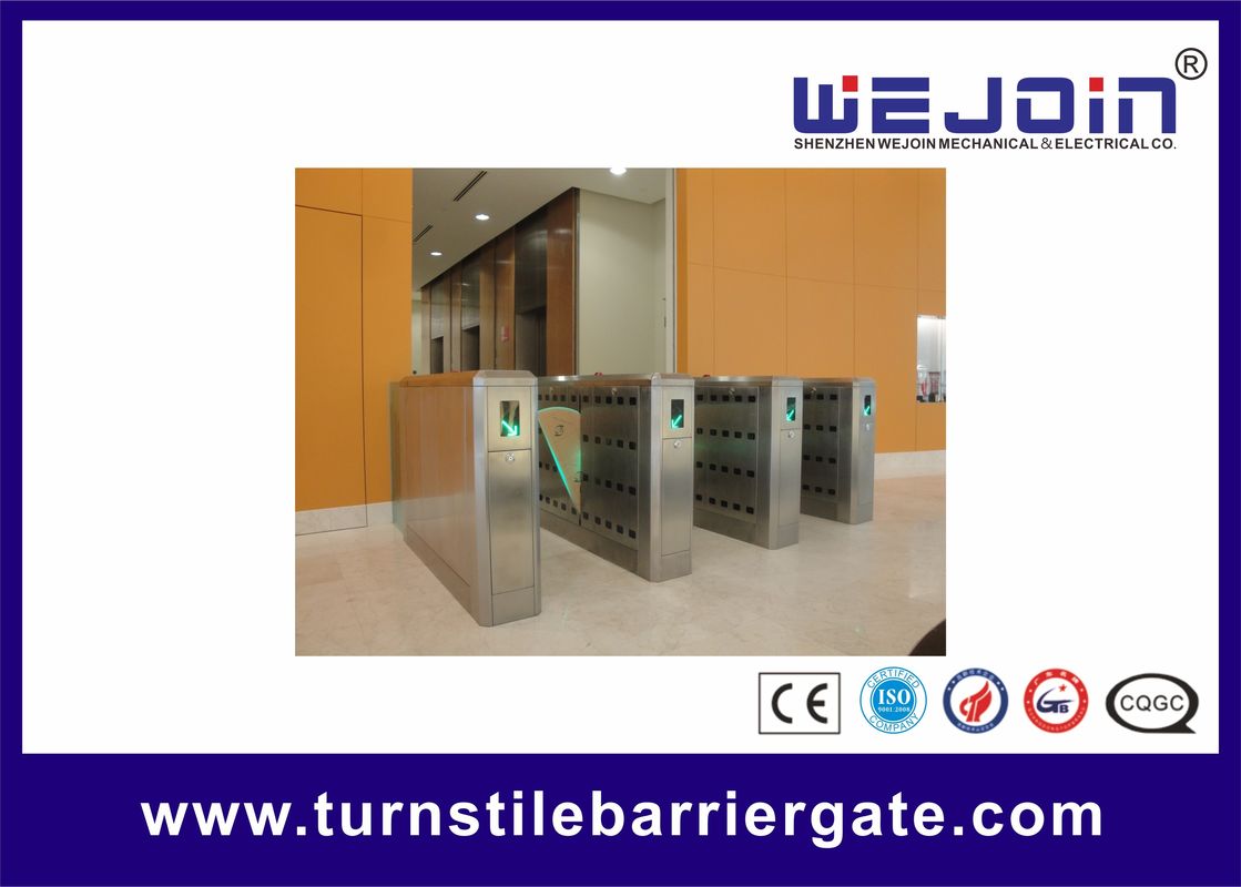 DC 24V  Metro Flap Barrier Gate Controlled Access Control Turnstile Gate