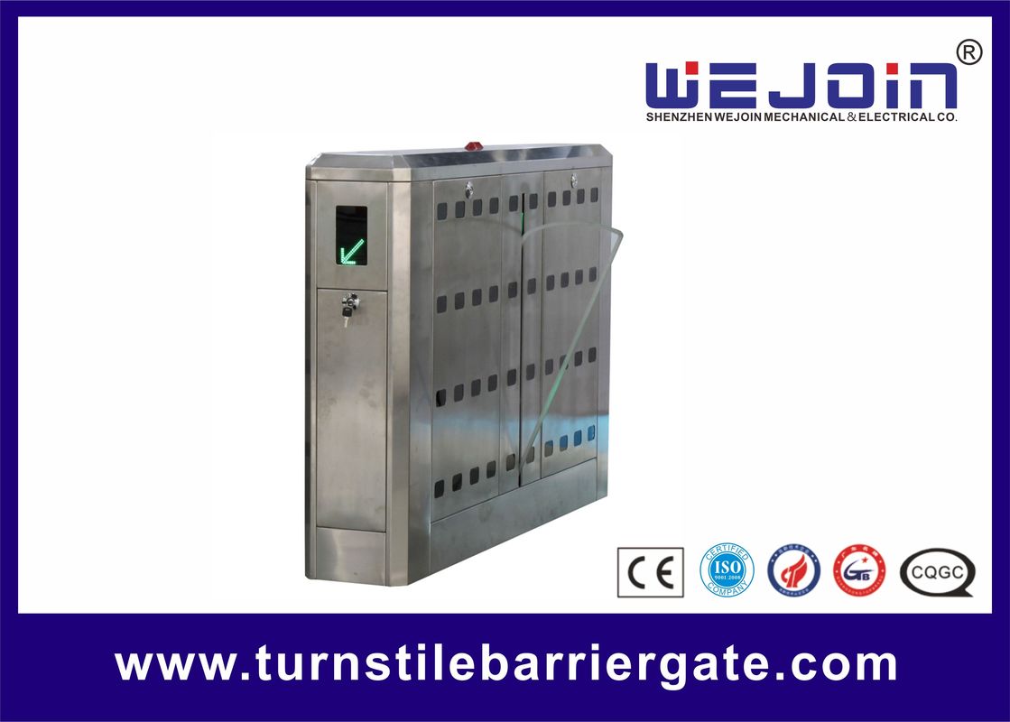 stainless steel fast lane automatic access control system , flap barrier gates , barrier gates