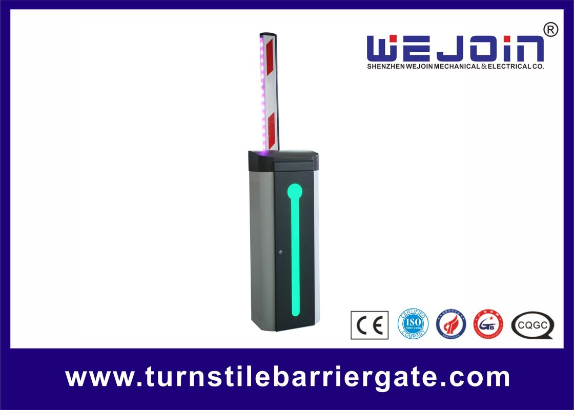 Automatic Car Park Barrier Gate with Protective Rubber and LED Traffic Light Boom