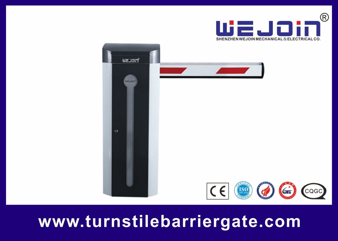 Automatic Car Park Electronic Barrier Gates With Protective Rubber And Led Traffic Light Boom