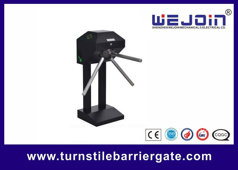 AC220V 36W Tripod Turnstile Gate Half Height Double Direction With Card Reader