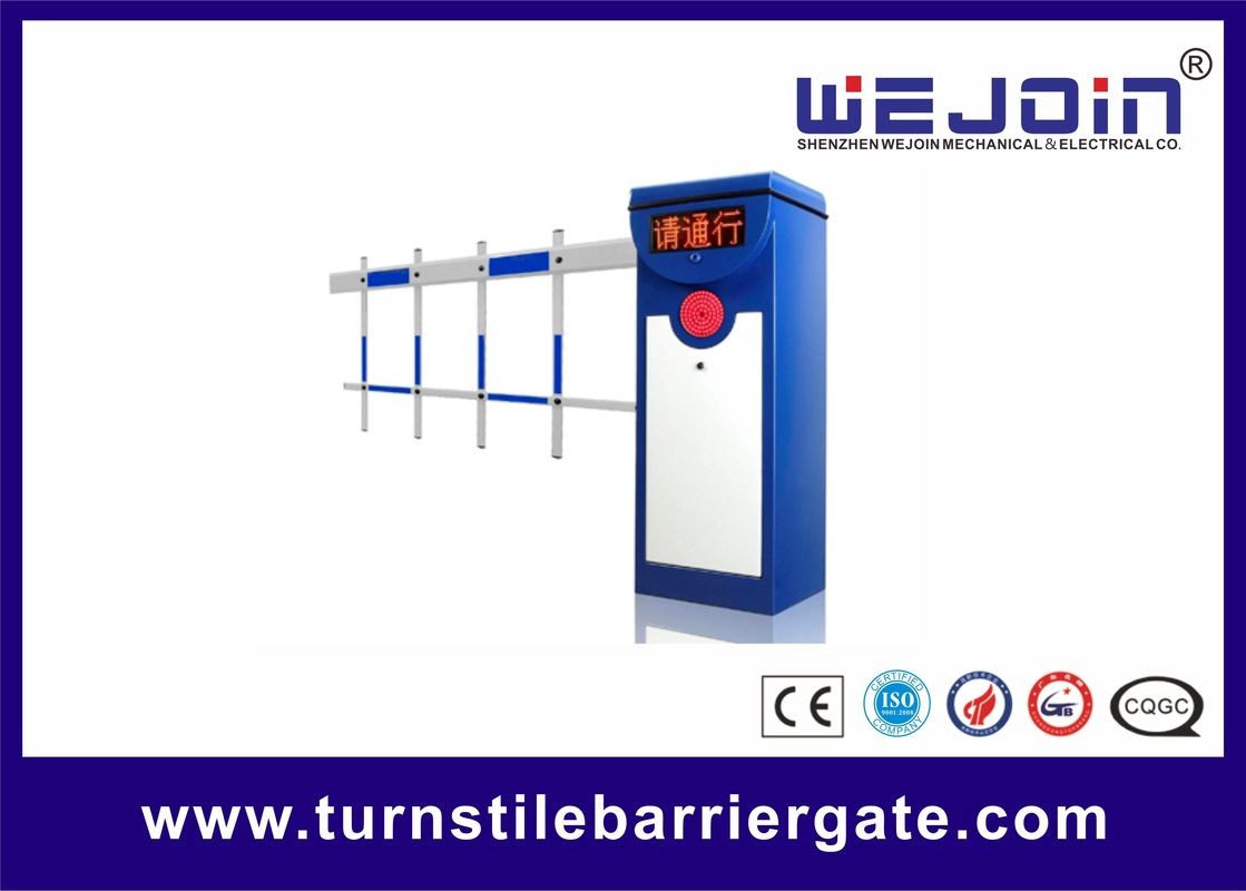 IP54 Protection Car Park Barrier System , Automatic Boom Barrier AC Motor 80W 24V