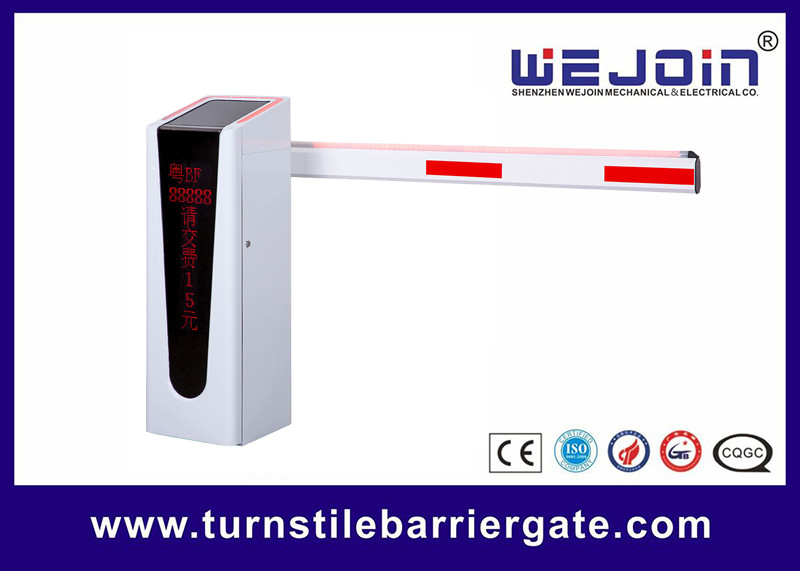 Card Reader Access Parking Barrier Gate Bi - Direction Boom Holder Design