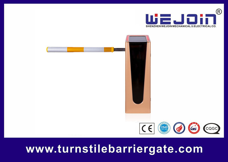 Flashing Gold Vehicle Boom Parking Barrier Gate Operator For Car Parking System