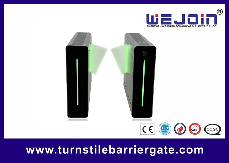 Anti Collision Flap Barrier Gate Security Waist Height Turnstile For Factory Stadium