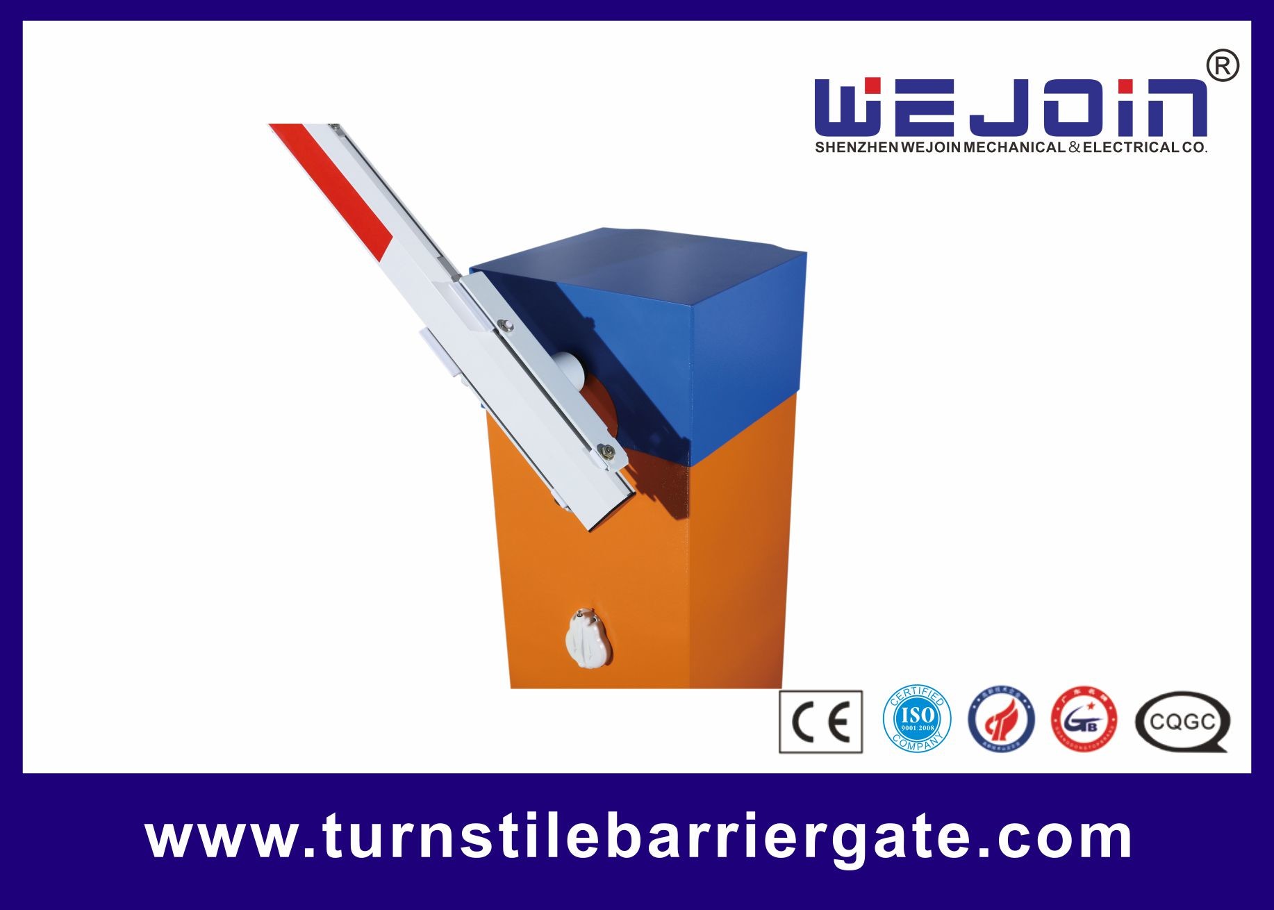 Steel Electric Driveway Automatic Barrier Gate With External And Internal Vehicle Loop Detector