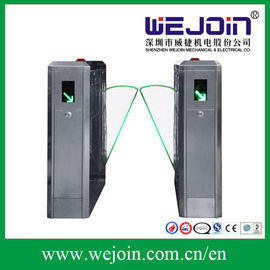Electronic Flap Barrier Turnstile , Steel Barrier Gate WEJOIN OEM /ODM Barcode Scanner