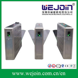 Electronic Flap Barrier Turnstile , Steel Barrier Gate WEJOIN OEM /ODM Barcode Scanner