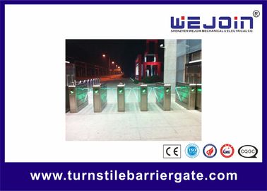 Security High Speed Flap Barrier Gate Entrance Turnstiles Stainless Steel