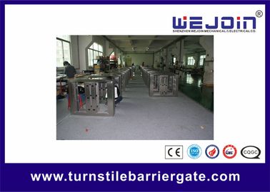 Electric Flap Barrier Gate With IR Sensor / Access Control Card Swipe Flap Turnstile