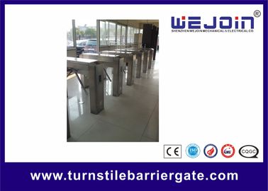 Full auto pedestrian access control Tripod Turnstile Gate 3kg Arm Driving Force