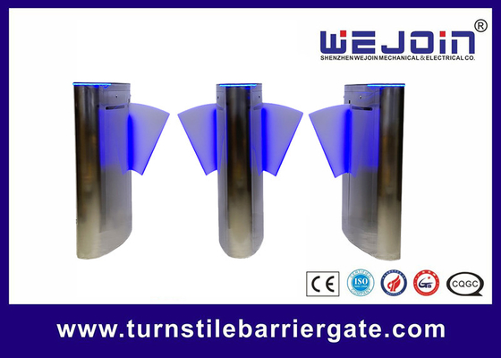 Oval 304 Stainless Steel Flap Barrier Gate DC12V Backup Battery