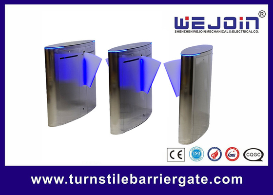 Tempered Glass Faceplate Oval Flap Barrier With Glowing Neon Strips