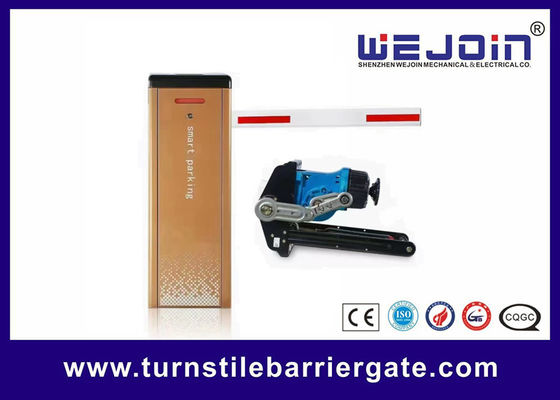 IP54 Gold Drop Arm Barrier 304 Stainless Steel Parking Lot Barrier Gate