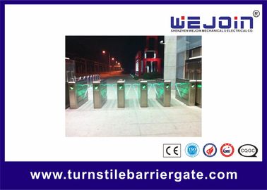 304 Stainless Steel Bi-directional Auto-reset Flap Barrier Gate for Reliable Access Control