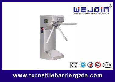 Full Automatic Counter Tripod Turnstile Gates , Pedestrian Security Gate DC 12V