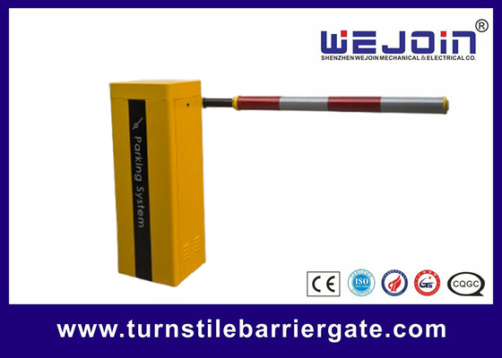 Yellow Steel Boom Barrier for Parking Lots with Rebound Function