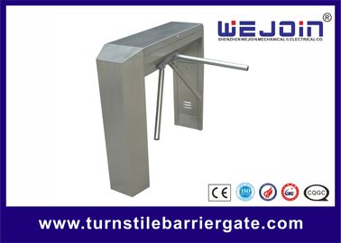 Waist Height Tripod Turnstile Barrier Gate Stainless Steel Housing Arms Auto Drop