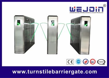 304 Stainless Steel Bi-directional Auto-reset Flap Barrier Gate for Reliable Access Control