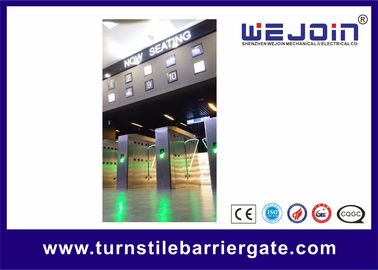Intelligent Flap Barrier with 304 Stainless Steel Housing and Fingerprint System