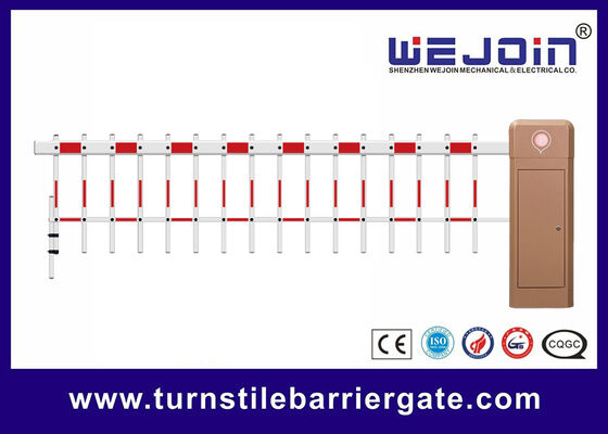 100% Duty Cycle Two Fence Arm 4.5m Boom Barrier Gate for Parking Lot Vehicle Barrier Gate