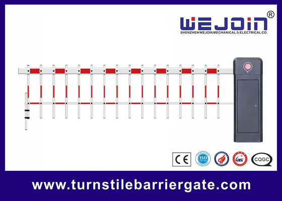 Automatic Barrier Gate with 6m Straight Boom DC24V Variable Frequency Motor and Auto-Reversing for Parking Management
