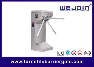 Automatic pedestrian access control waist high 304 stainless steel tripod turnstile gate with RFID card/fingerprint read