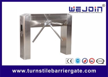 RFID Access Control Tripod Turnstile Gate DC12V 25-32 Persons / Min Transit Speed