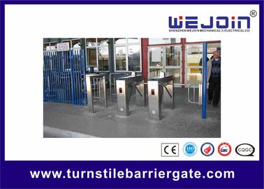 RFID Access Control Tripod Turnstile Gate DC12V 25-32 Persons / Min Transit Speed