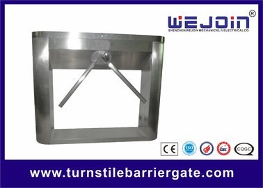 Stainless Steel Half Height Turnstile Gate Tripod Access Control Double Direction