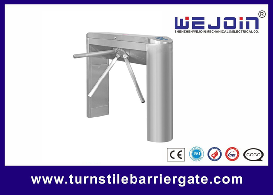 Automatic Pedestrian Access Control Turnstile Gate Waist High 304 Stainless Steel