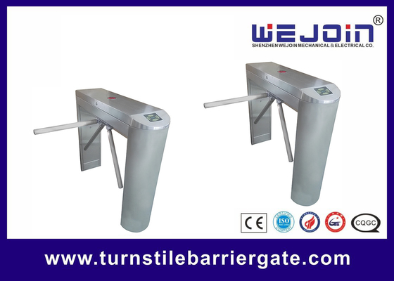 Face Recognition Turnstile Security Systems , Terminal Waist Height Turnstile Gate