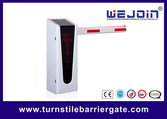 Intelligent Parking Lot Gate Control Systems LED Boom Barrier Aluminum Alloy Motor
