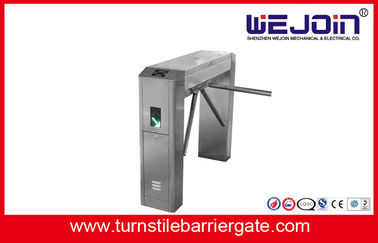 Half Height Tripod Boom Turnstile Barrier Gate Stainless Steel With Emergency Alarm