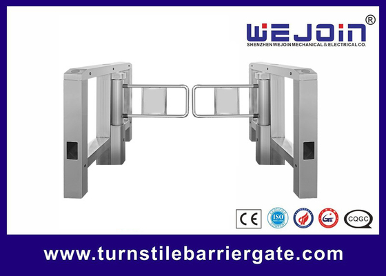 Aluminum Alloy Brush DC24V Swing Barrier Turnstile ISO