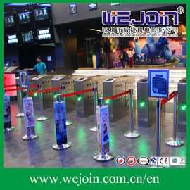 Intelligent Flap barrier integrated with IC Card and 304 stainless steel Housing Used in Cinema