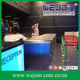 Intelligent Flap barrier integrated with IC Card and 304 stainless steel Housing Used in Cinema