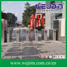 Intelligent Flap Barrier with 304 Stainless Steel Housing Used in Educational Institution