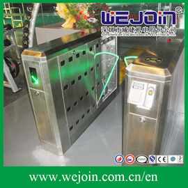 Intelligent Flap Barrier with 304 Stainless Steel Housing and Fingerprint System