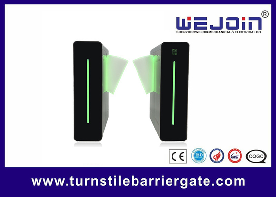 304 Stainless Steel Automatic Flap Barrier Speed Gate Turnstile With Glass Panels